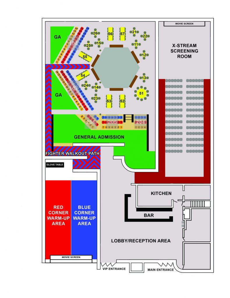 CageZilla Seating Chart - cagezilla.com