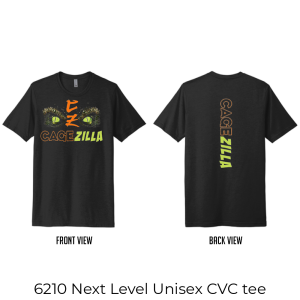 6210 Next Level Universal CVC tee Cagezilla