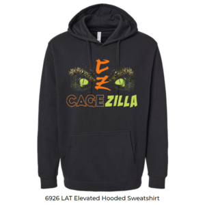 6226 LAT Elevated Hooded Sweatshirt CageZilla Black