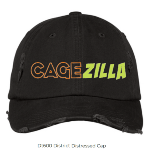District DT600 Distressed Cap CageZilla Black
