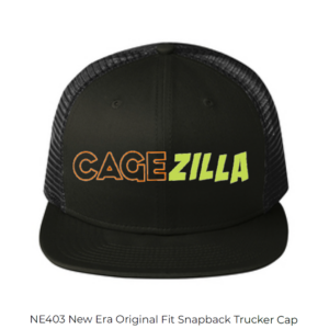 NE403 New Era Original Fit Snapback Trucker Cap CageZilla Black