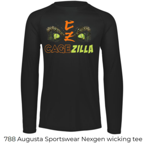 LS 788 Augusta Sportswear Nexgen Wicking Tee CageZilla Black
