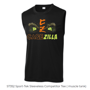 ST352 Sport Tek Sleeveless Tee CageZilla Black