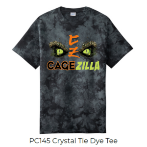 PC145 Crystal Tie Dye Tee CageZilla Black-Gray