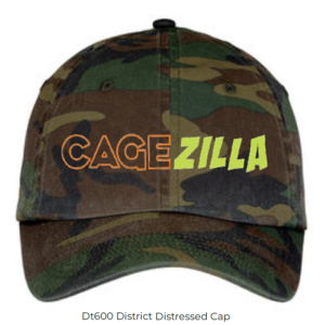 District DT600 Distressed Cap CageZilla Camo