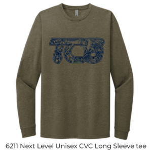 6211 Next Level Unisex CVC Long Sleeve Tee TCB Military Green