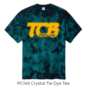 PC145 Crystal Tie Dye Tee TCB Teal-Black