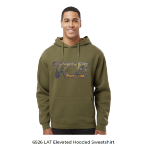 6226 LAT Elevated Hooded Sweatshirt TCB Military Green