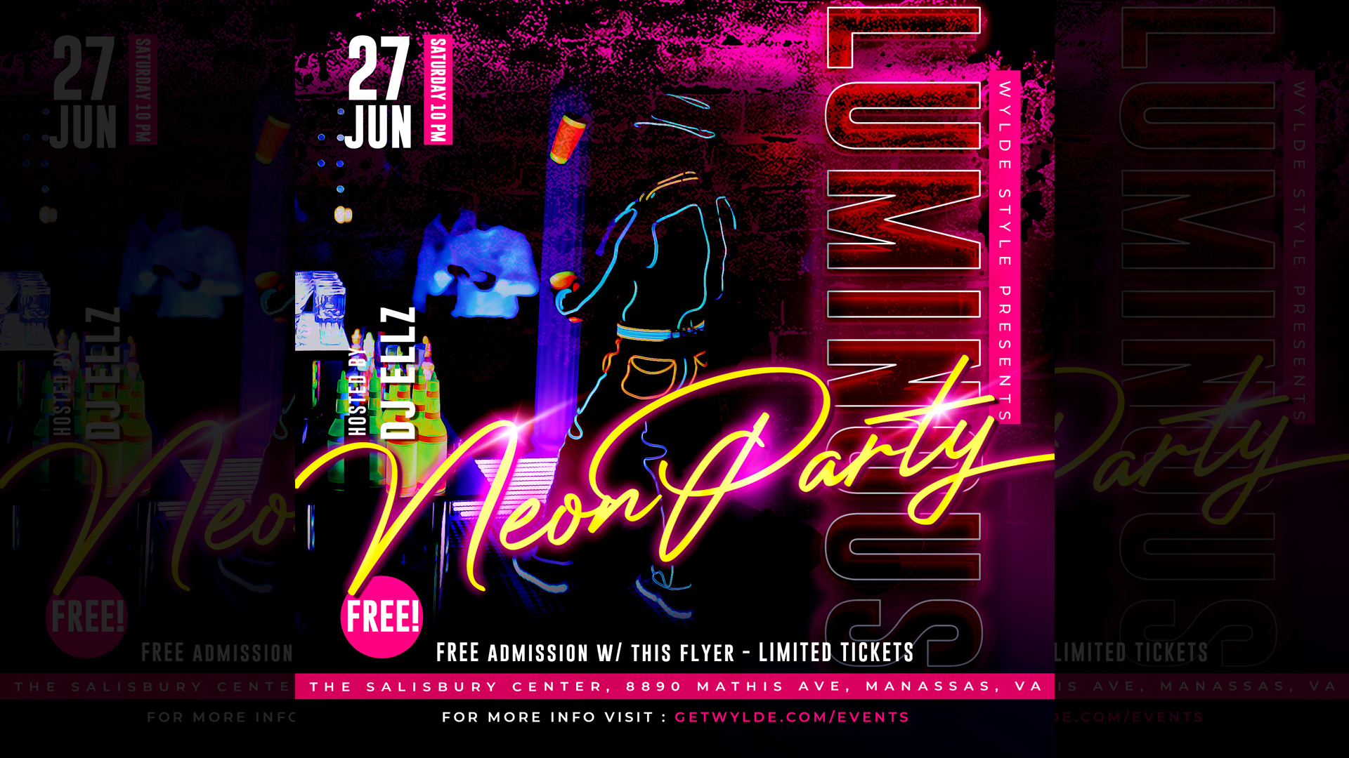 Cagezila 91 After Party - Neon Party