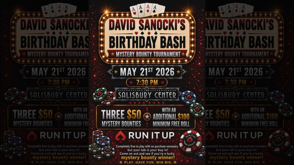 FREE Poker and Dave’s Birthday!